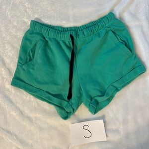 PINK Women's Green Shorts